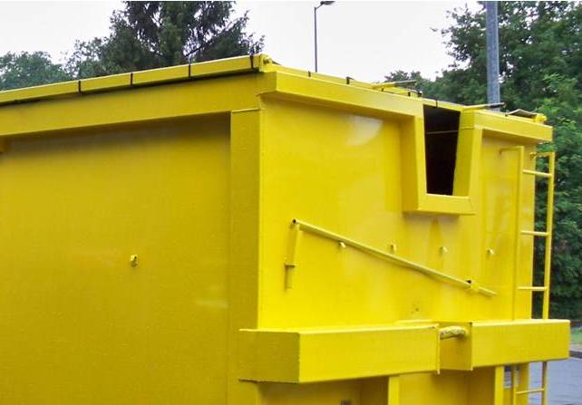 Toits filets manuels et V de grue Benne 30m³ ROK